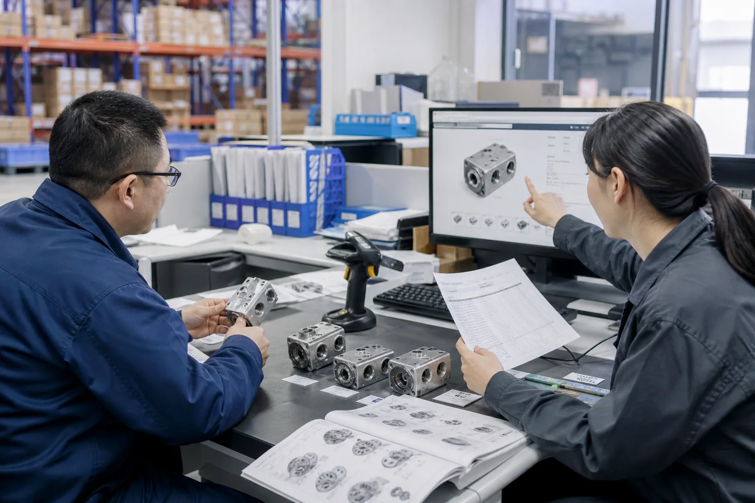产品人员核对工业品型号内部料号和条码字段