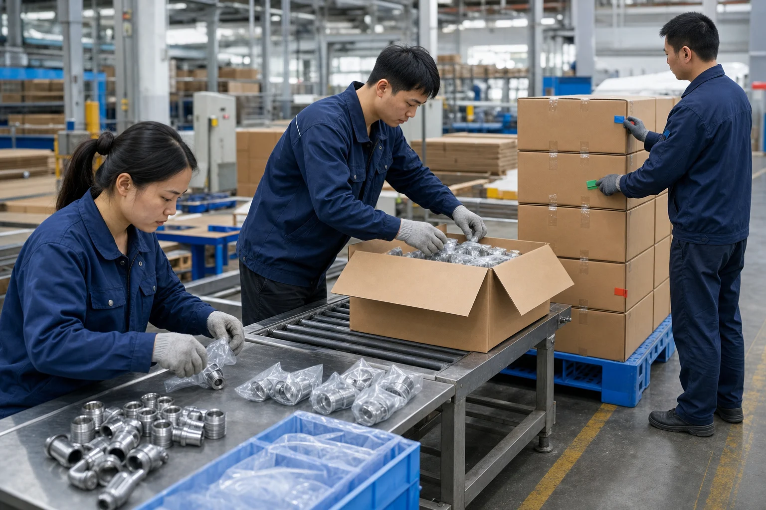 工业品起订量与包装单位在成品包装现场的核对