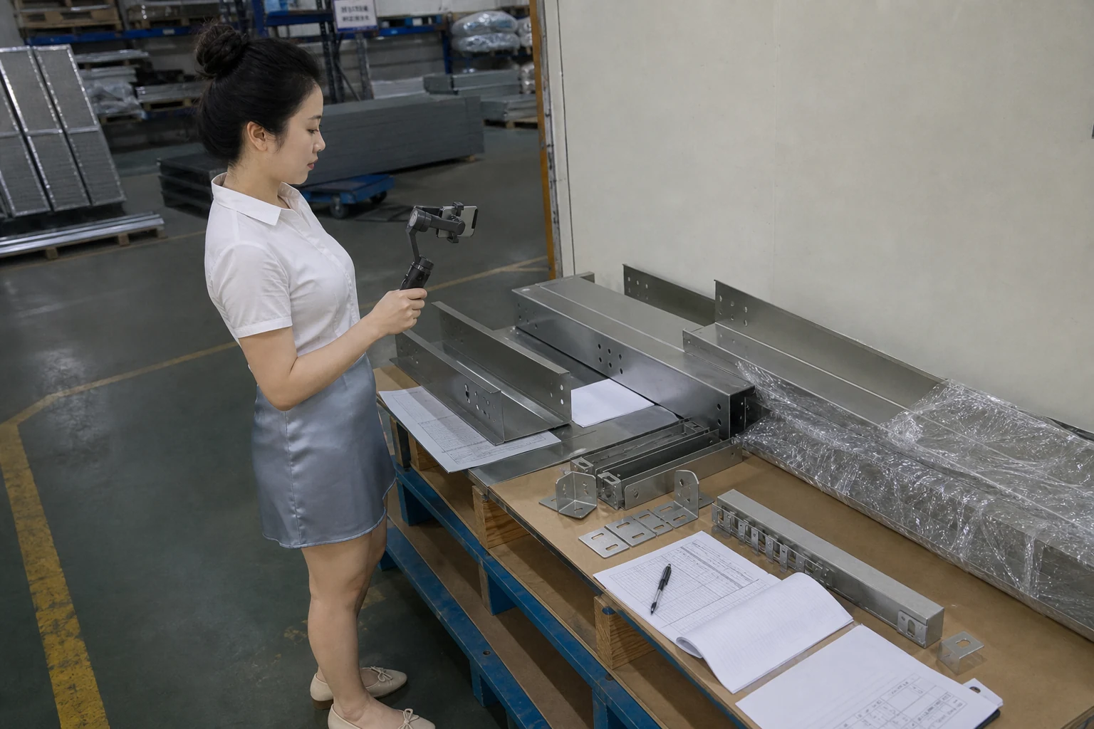 桥架代工样段承重与安装配合验收记录