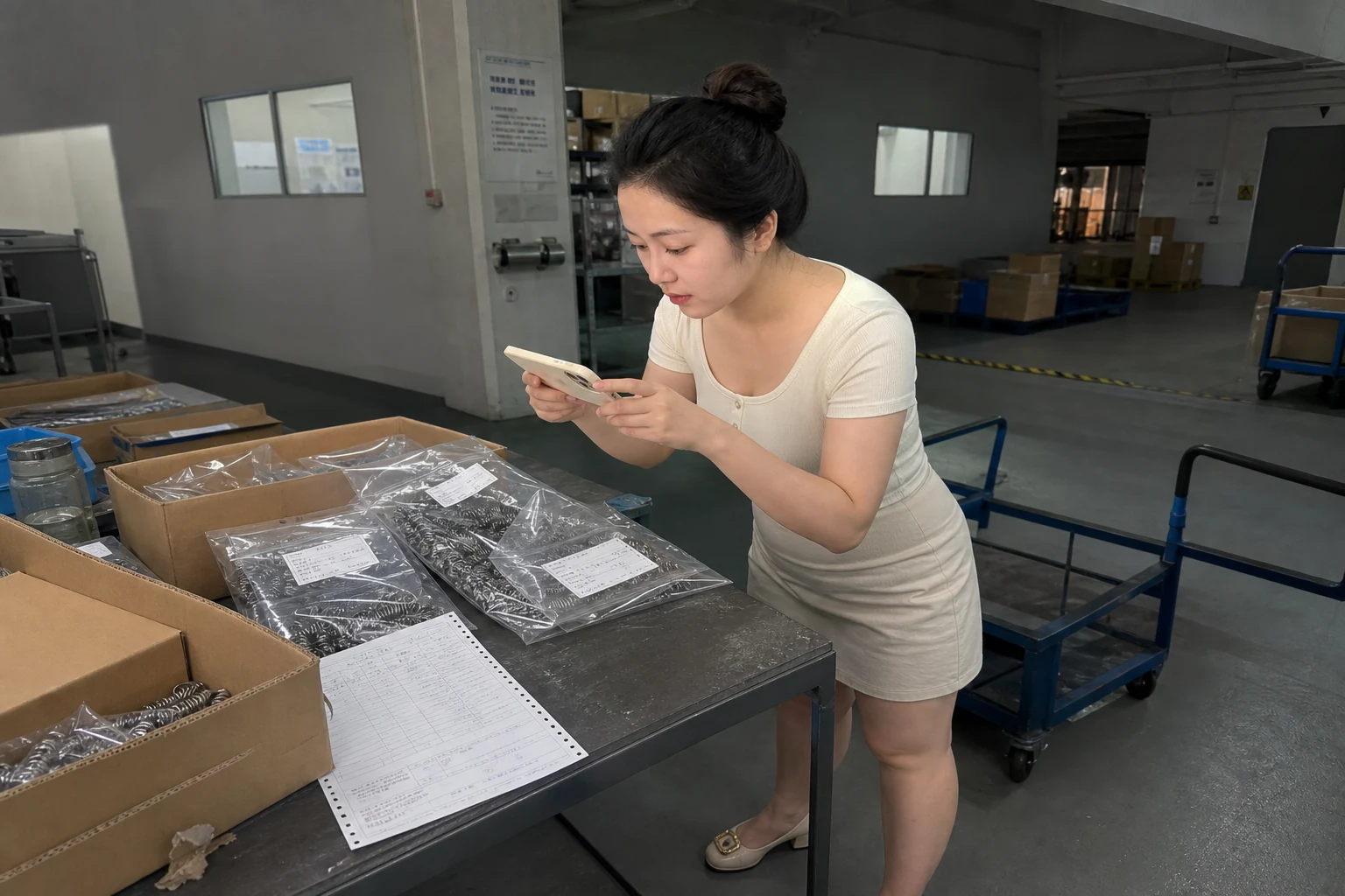 精密弹簧装箱数量与批次标签交付验收记录
